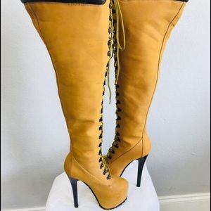 thigh high timberlands